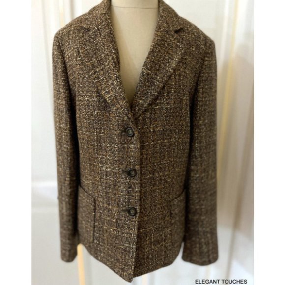 Kasper Women's Zippered Blazer Wear To Work Jacket Charcoal Size 22W
